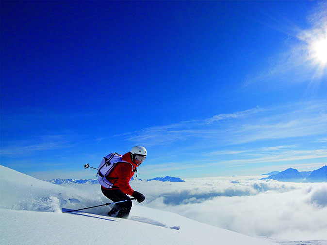Österreich Bild im Zeichen des Skigebietes Heiligenblut