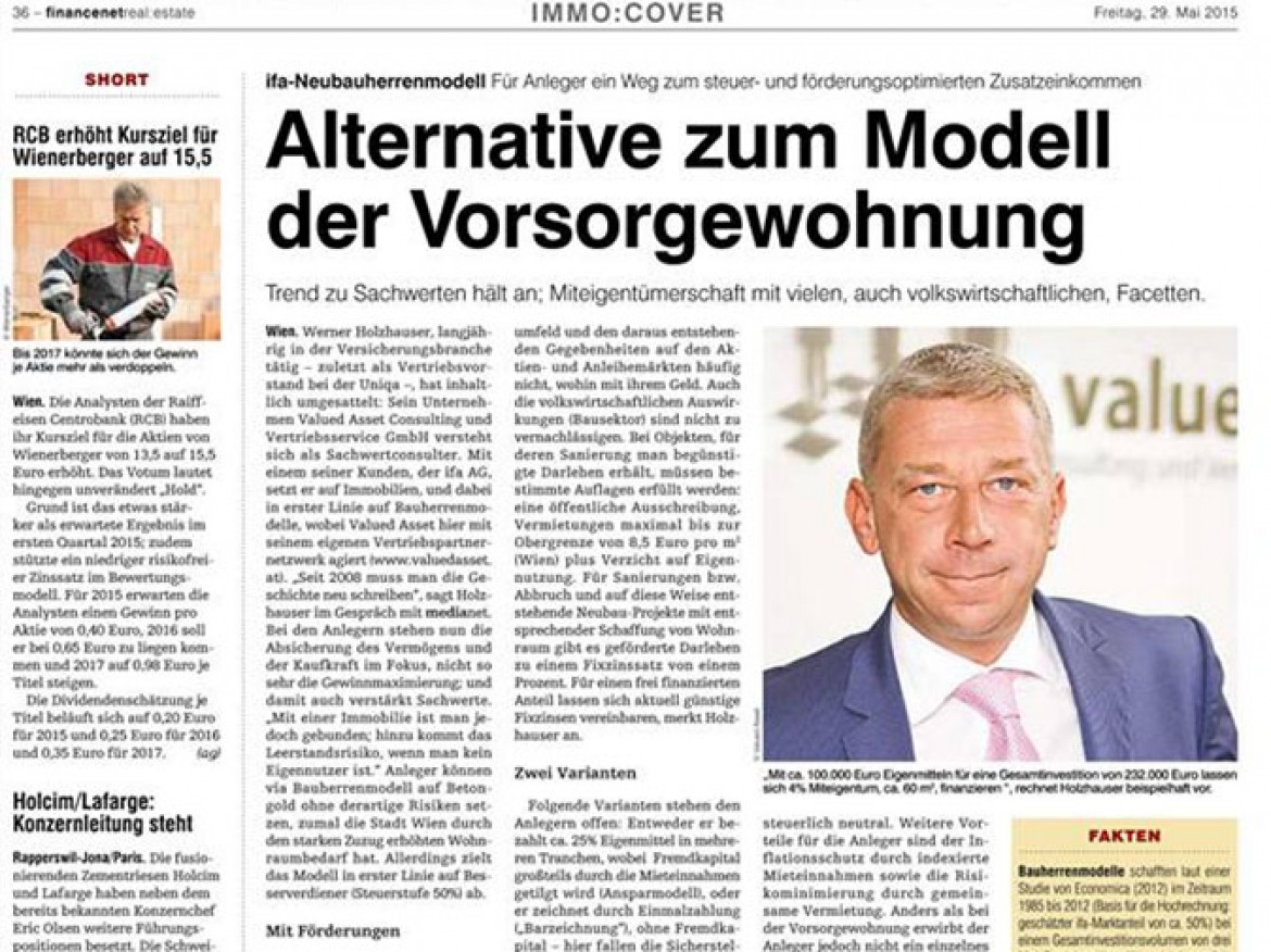 Valued ASSET: GF Holzhauser im Gespräch mit medianet